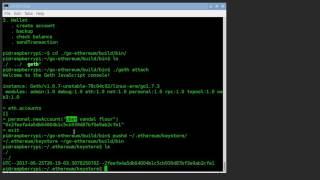 Ethereum Setup on Raspberry Pi 3