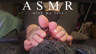 ASMR | Microphone Scratching w/ My FEET | No talking|