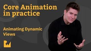 Animating Dynamically Created Views - Core Animation with Swift 4.2, Xcode 10, iOS 12