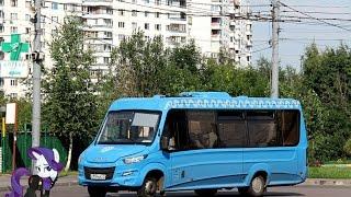 Поездка на микроавтобусе IVECO Daily (Нижегородец-VSN700) О 954 ОХ 777 Маршрут № 487 Москва