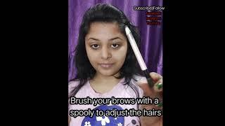 How to make your eyebrows look naturally beautiful with simple steps #InfiniteRisha #shorts