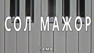 Гама Сол Мажор &  Ноти | G Major Scale & Sheet Music