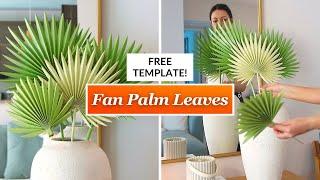 DIY Paper Palm Leaves | Step By Step Tutorial