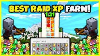 BEST RAID FARM EVER!! (VERY FAST!) In Minecraft Bedrock 1.21