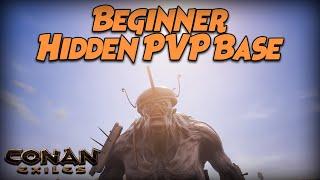 Beginner Hidden PVP Base | CONAN EXILES