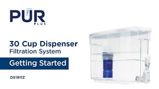 PUR PLUS 30 Cup Dispenser Filtration System DS1811Z - Getting Started