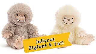 Jellycat Yani Yeti and Bo Bigfoot