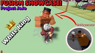 WHITE KING *Trolling OP Stand?* - Fusion Showcase and Gameplay | Project JoJo (PJJ) - ROBLOX