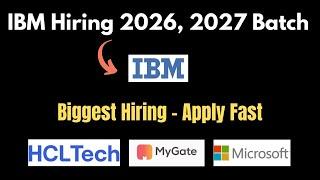 IBM Research Internship | OFF Campus drive for 20227, 2026, 2024, 2023 batch hiring | hire me plz