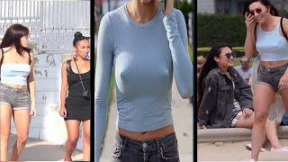 Taked off bra girl in public | No Bra TikTok Challenge | No Bra in The Public,Just See