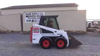 2001 Bobcat 553 Rubber Tire Skid Steer Loader Cab Heat For Sale