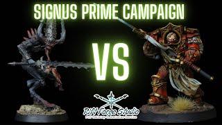 Daemons vs Blood Angels - Signus Prime campaign for Warhammer Horus Heresy Game 1