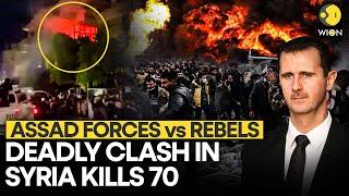 Syria Clash: Assad Forces Clash With Syrian Rebels Kills At Least 70,Dozens Wounded l WION Originals