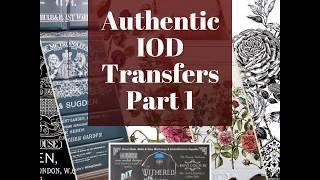 Authentic IOD Decor Transfers Selections - Part 1