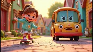 Beep Beep Bus, Let’s Catch a Ride | Fun Transportation Song for Kids | Energetic Nursery Rhyme