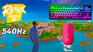 SteelSeries Apex Pro TKL ASMR  Solo Gameplay  Satisfying Keyboard Fortnite 360 FPS 4K