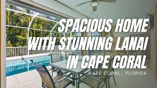 Spacious Home  With Stunning Lanai In Cape Coral