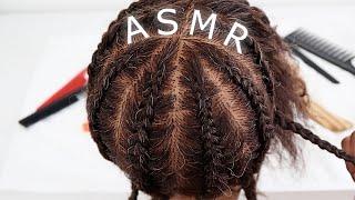 ASMR | Cornrow Braiding & Unbraiding Hair