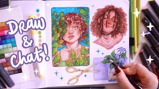 Draw & Chat With Me Using Markers  sketchbook session