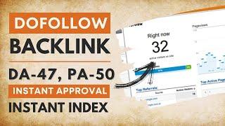 Instant approval dofollow backlinks 2021 - Free dofollow backlink - High Quality Backlinks