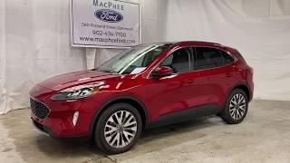 Red 2020 Ford Escape TITANIUM HYBRID Review - MacPhee Ford