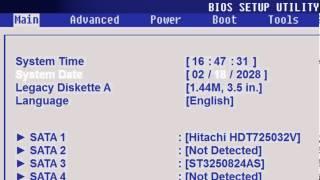 Kак установить дату компьютера в биосе