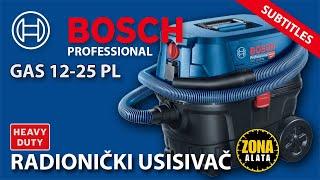 Bosch GAS 12-25 PL Vacuum Cleaner Review TEST 4K