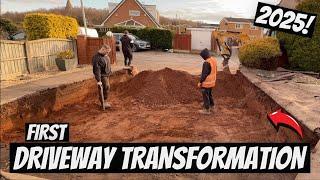 First Driveway Transformation Of 2025 & It's a BANGER!