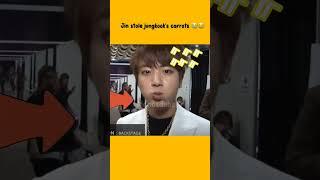 jin sto|le jungkook's carrots   #jinkook #kookjin #jinkookmoments