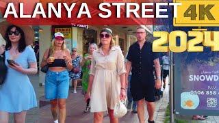 Alanya Street Walking Tour 2024 / alanya antalya turkey holiday turkey travel 4k