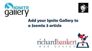 Add an Ignite image gallery to your Joomla article content