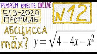 ЕГЭ номер 12 найдите абсциссу точки максимума функции РешуЕГЭ 245173 дистанционно