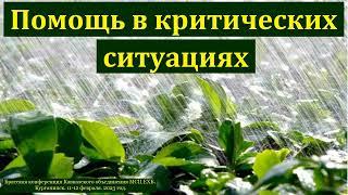 "Помощь в критических ситуациях". П. П. Бяков. МСЦ ЕХБ