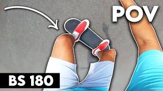 First Person BS 180 Tutorial | POV Skate Lessons