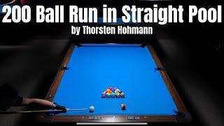 200 Ball Run in Straight Pool