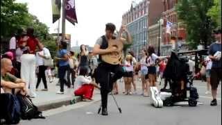 Tom Ward, guitar artist's street performance in Ottawa 2