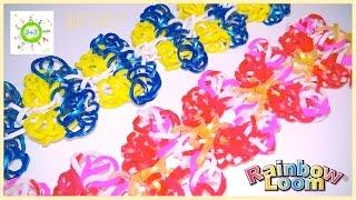 Браслет "Бабочки" на карандашах  Butterfly Rainbow loom bands for kids DIY