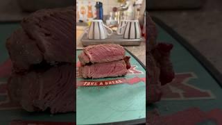 Great medium beef ribeye steak from grill #shorts #food #lmmeat
