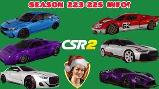 CSR2 | Season 223-225 Prestige Car and Milestone Car Overview