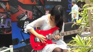 GJ2 Guitars by Grover Jackson - Player Test Drive by Saki, Tokyo Guitar Show, Japan