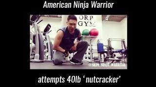 UNILAD FITNESS - American Ninja Warrior Attempts 40 LB 'Nutcracker' - Charles Kim