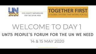 UN75 People's Forum, Day 1 (May 14 2020)