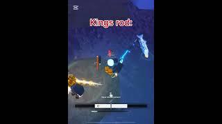 TRIDENT ROD vs KINGS ROD!  | which one is better in Fisch roblox? #fisch #roblox