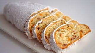 Творожный штоллен/Quarkstollen Быстрый рецепт Без дрожжей