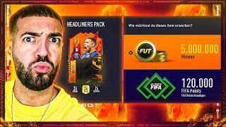 FIFA 22: 1.000€ in HEADLINER Packs das bekommst du.. (PACK LUCK)  EXPERIMENT !!