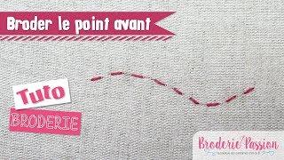 Broderie - Le point avant