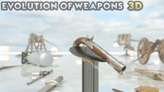 Evolutions Of Human Weapons 40,000 BC - 2021 | 3D COMPERISON