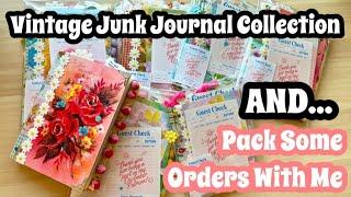 Vintage Junk Journal Flip Through / Pack a Journal Order with Me / 2025 Junk Journal Collection