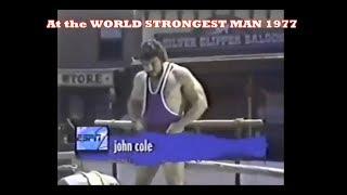 Jon Cole (Discus & Shot put) USA in action at the WORLD STRONGEST MAN 1977