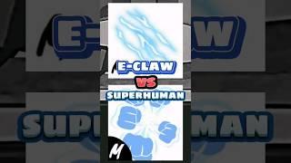 Electric Claw VS Superhuman (Blox Fruits) #shorts #bloxfruits #roblox #gaming #comparison